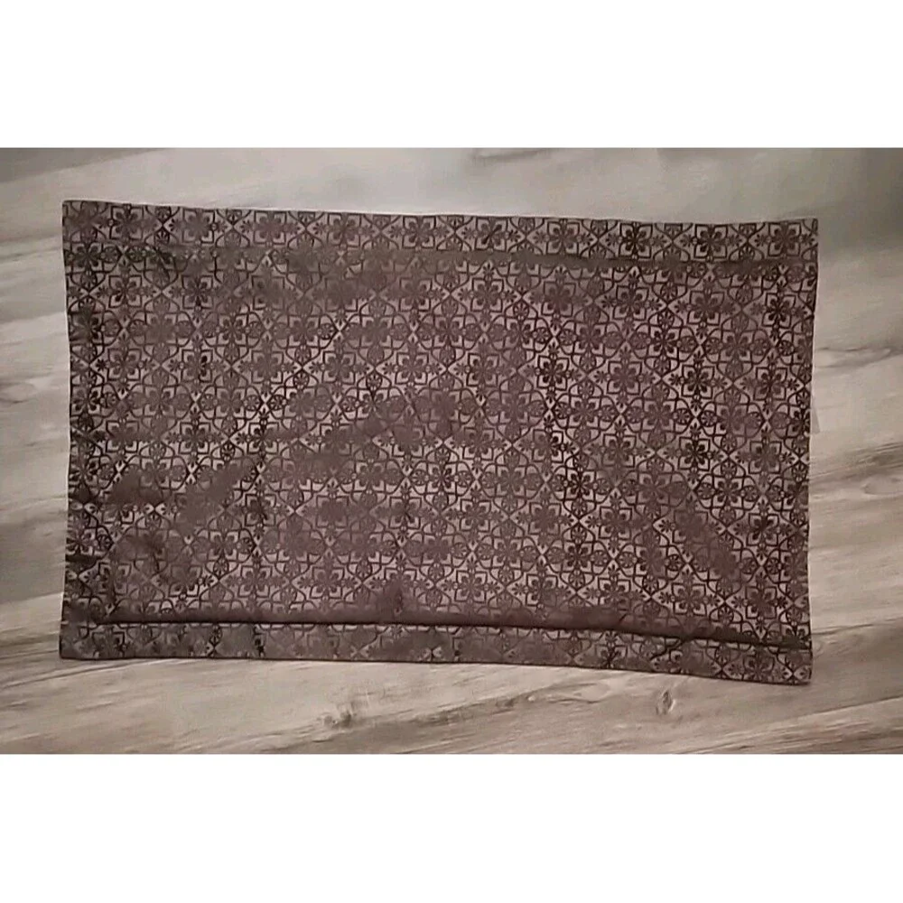 Brown Pillowcase Beautiful Design. Lot Of One Cover